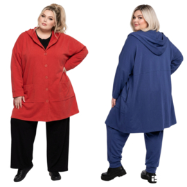 AKH oversized viscose A-lijn blazer/jas/vest apart stretch/in meerdere kleuren