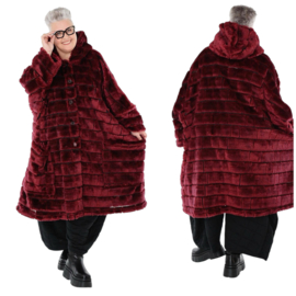 AKH oversized winterjas in van knuffelige pluche kwaliteit