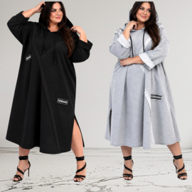 SASHA GRANDE oversized A-lijn jurk /stretch/premium kwaliteit/in meerdere kleuren