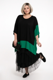 CN-G oversized viscose tuniek zwart