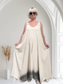 Vincenzo Allocca de modieuze kleuring oversized mouwloze A-lijn jurk apart/stretch