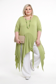 Moonshine viscose tricot A-lijn tuniek stretch apart /in meerdere kleuren