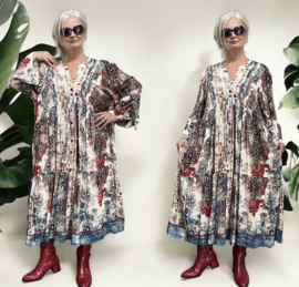 Jean Marc Philippe viscose BOHO A-lijn jurk