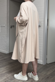 ITALIA MODA oversized katoen A-lijn jurk/tuniek stretch/in meerdere kleuren