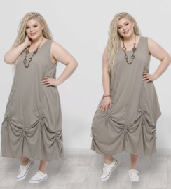 Moonshine katoen A-lijn jurk stretch