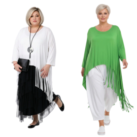 Moonshine oversized viscose A-lijn tuniek stretch/meerdere kleuren