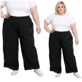 Moonshine katoen ballonbroek apart zwart