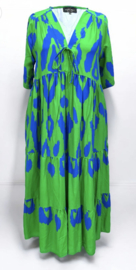 Vincenzo Allocca oversized viscose  BOHO A-lijn jurk apart