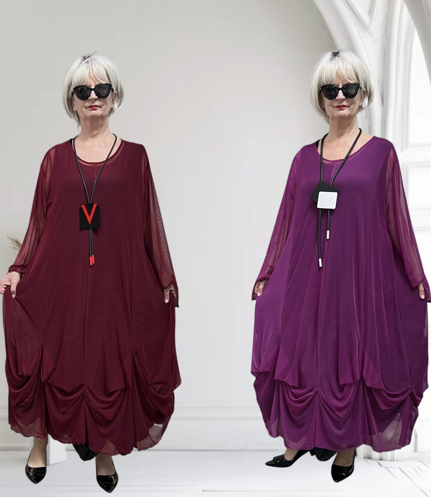 Moonshine A-lijn tule overjurk stretch/in meerdere kleuren