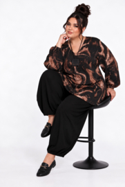 ITALIA MODA viscose mix A-lijn tuniek stretch  /in meerdere kleuren