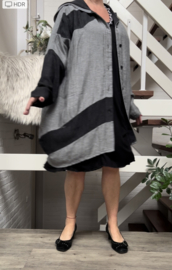 Zedd Plus viscose oversized A-lijn blazer/vest/in meerdere kleuren