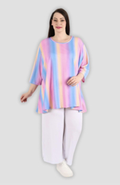 AKH viscose/katoen  A-lijn tuniek /apart stretch