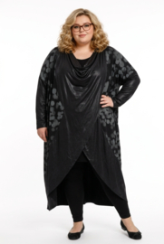 IZZY Style oversized viscose A-lijn blazer/vest stretch