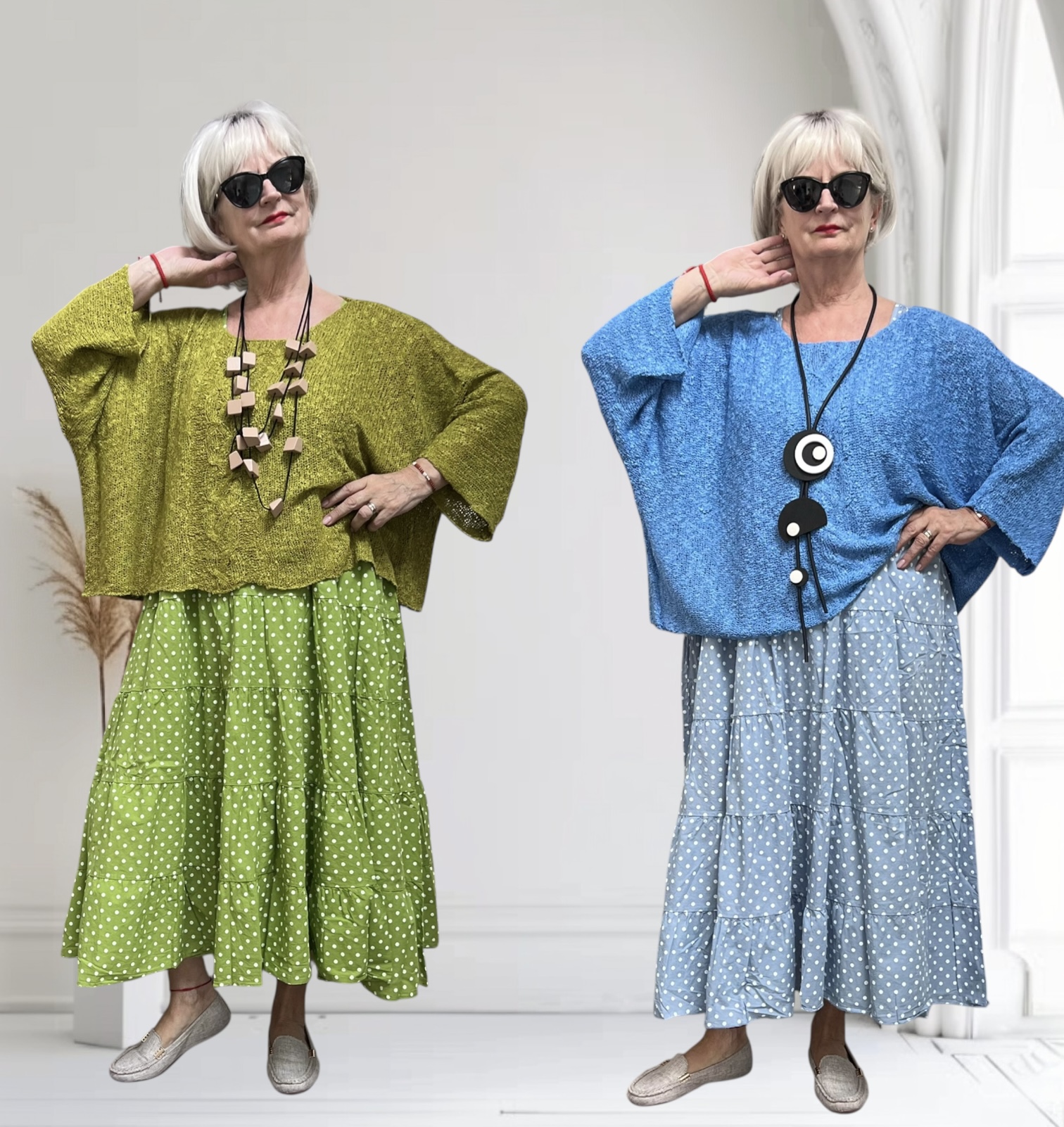 MB katoen/acryl oversized zacht  gebreide top stretch /in meerdere kleuren