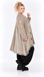 AKH oversized gebreide A-lijn tuniek stretch /in meerdere kleuren