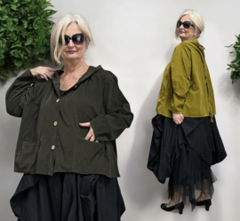 Moonshine fijn corduroy katoen A-lijn blazer met capuchon  apart/in meerdere kleuren