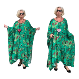 Dolce Chiara oversized viscose A-lijn kaftan/jurk apart (extra groot)