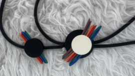 Paris Fashion design jewellery rubber collier