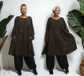 AKH oversized A-lijn viscose jurk  /stretch