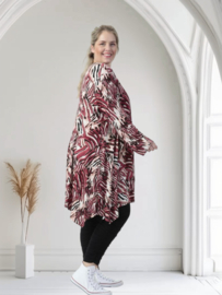 AKH oversized viscose A-lijn tuniek apart  stretch