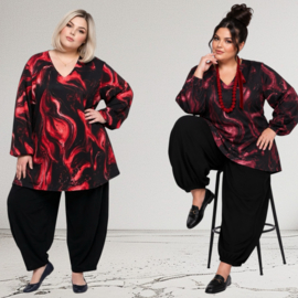 ITALIA MODA viscose mix A-lijn tuniek stretch  /in meerdere kleuren