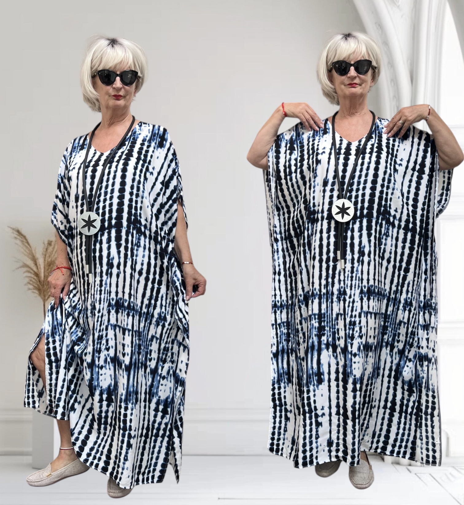 ITADIVA zomer viscose poncho/niet doorschijnende
