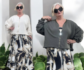Sweet Lover oversized fijne joggingstof vest  stretch/in meerdere kleuren