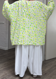 ITALIA MODA oversized katoen mousseline tuniek/top /in meerdere kleuren
