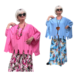 Moonshine  katoen top/tuniek stretch /in meerdere kleuren