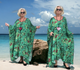 Dolce Chiara oversized viscose A-lijn kaftan/jurk apart (extra groot)