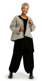 AKH oversized A-lijn blazer/vest apart stretch