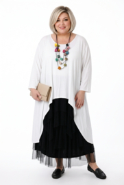 Moonshine oversized viscose A-lijn tuniek stretch