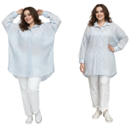 ITALIA oversized viscose blouse/hemd