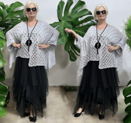 ITALIA katoen oversized super zacht  gebreide top (extra groot)/in meerdere kleuren