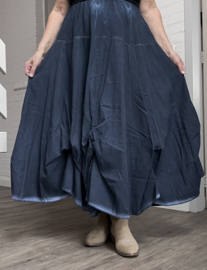 LUUKAA de modieuze kleuring oversized katoen rok met verstelbare plooien/in meerdere kleuren
