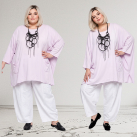 ITALIA Moda oversized viscose tuniek/poncho/niet doorschijnend