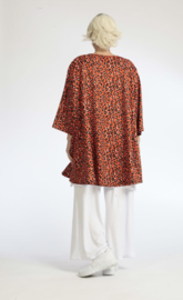 AKH oversized tricot viscose mix A-lijn blazer/vest apart stretch