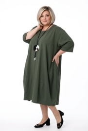 ITALIA MODA katoen A-lijn jurk stretch