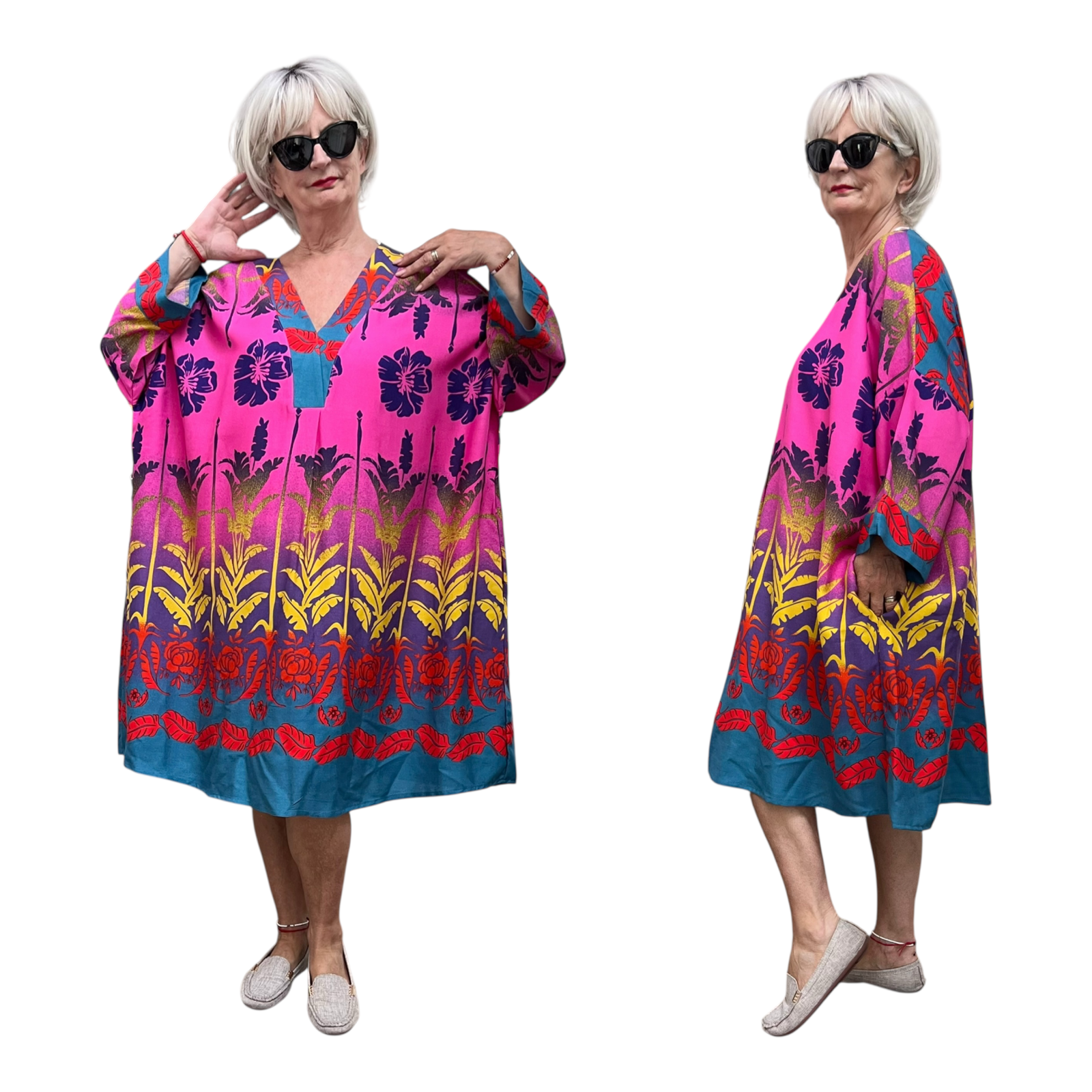 Vincenzo Allocca oversized viscose jurk/tuniek