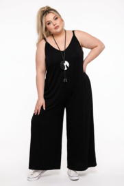 ITALIA MODA viscise jumpsuit zwart