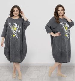 Zedd Plus tencel jeans ballon jurk