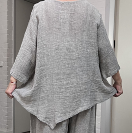 Moonshine oversized linnen top/tuniek apart
