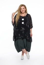 Moonshine  oversized zijde tuniek/poncho gevoerd