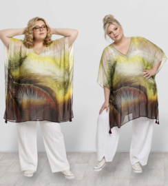ONE OF A KIND  viscose zomer poncho/tuniek