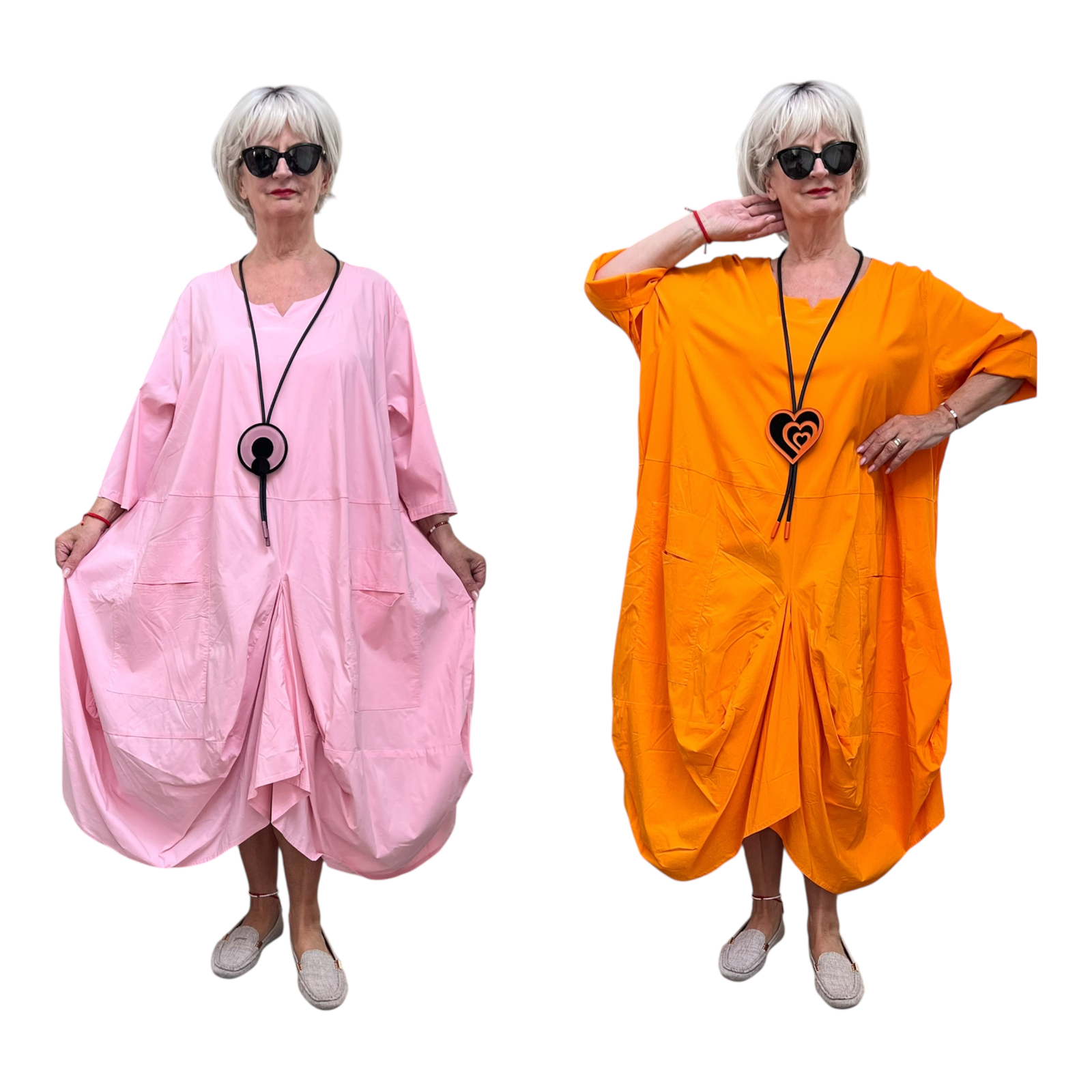 Moonshine stretch viscose A-lijn jurk apart/in meerdere kleuren