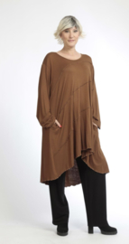 AKH oversized tricot viscose  A-lijn  tuniek/jurk apart stretch