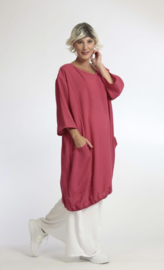 AKH viscose/linnen  A-lijn jurk/tuniek met zakken apart