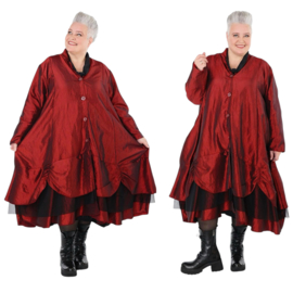 AKH oversized taft tussenjas met tule stof apart /gevoerd 