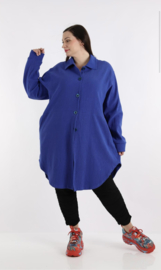 AKH katoen blazer/hemd met zakken stretch