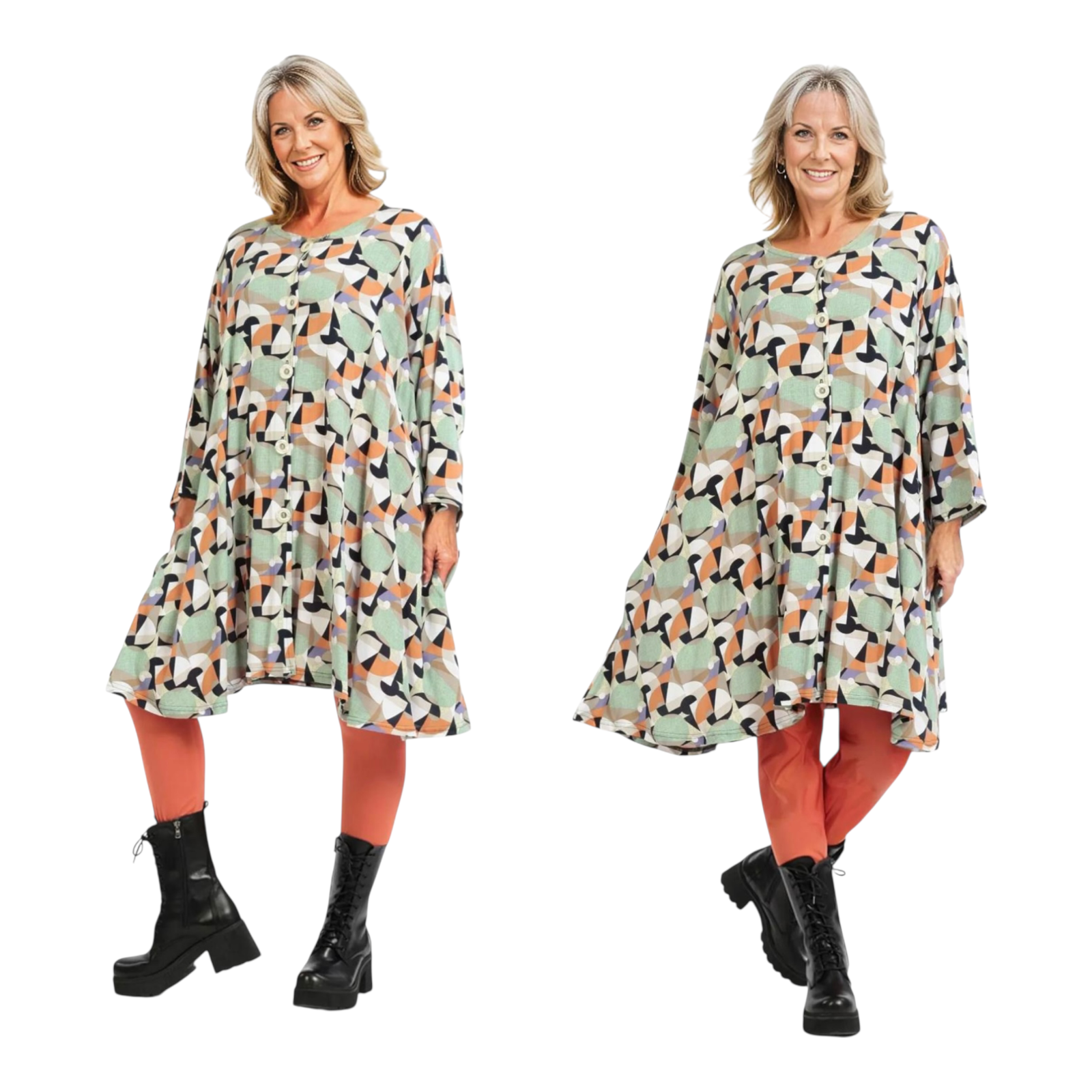 AKH viscose oversized A-lijn blouse/tuniek